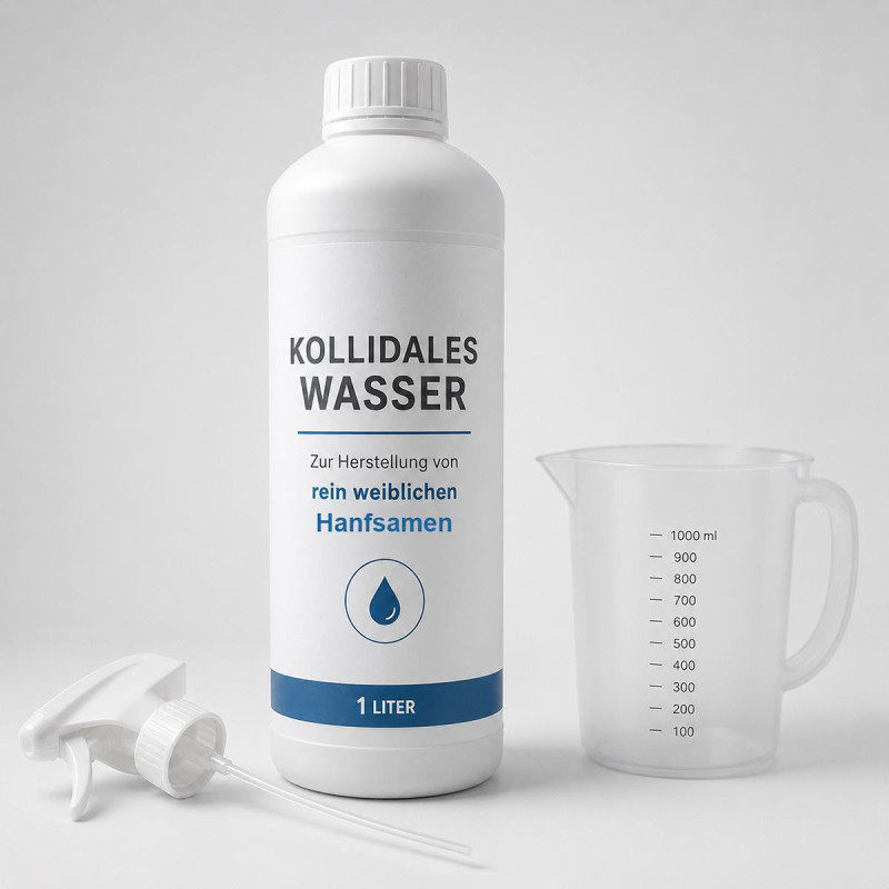 Kollidales Wasser zur Herstellung weiblicher Hanfsamen | 1L