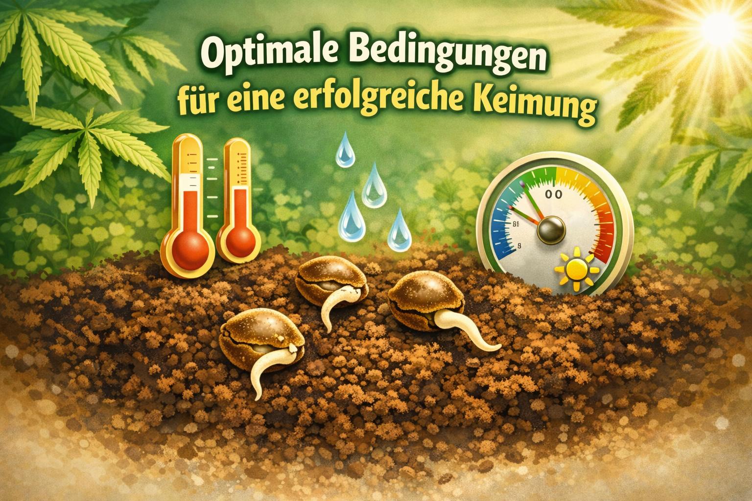 Optimale Bedingungen für die Keimung von Cannabis Samen